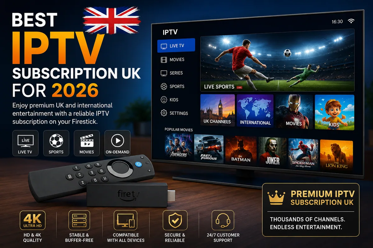 IPTV Subscription UK streaming live channels on Amazon Firestick