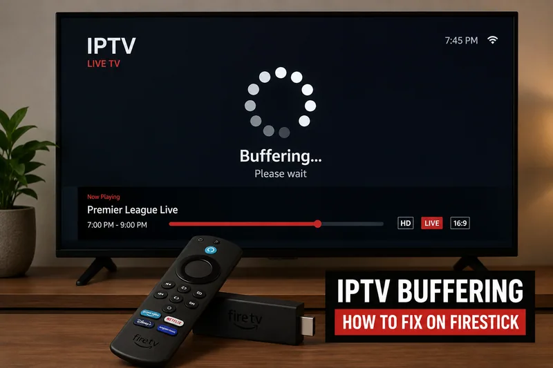 PTV Buffering issue on an Amazon Firestick television screen